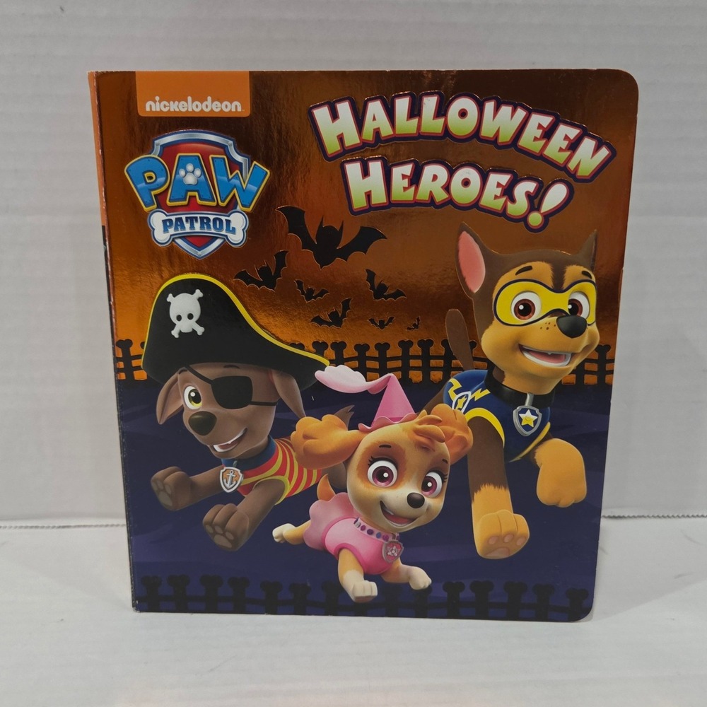 Paw Patrol Halloween Heroes Board Book Nickelodeon Random House Foil Cover